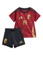 Belgien Johan Bakayoko #19 Replika Hemmakläder Barn EM 2024 Kortärmad (+ byxor)